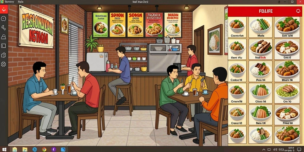 Tangkapan layar interaksi antar pemain yang seru.