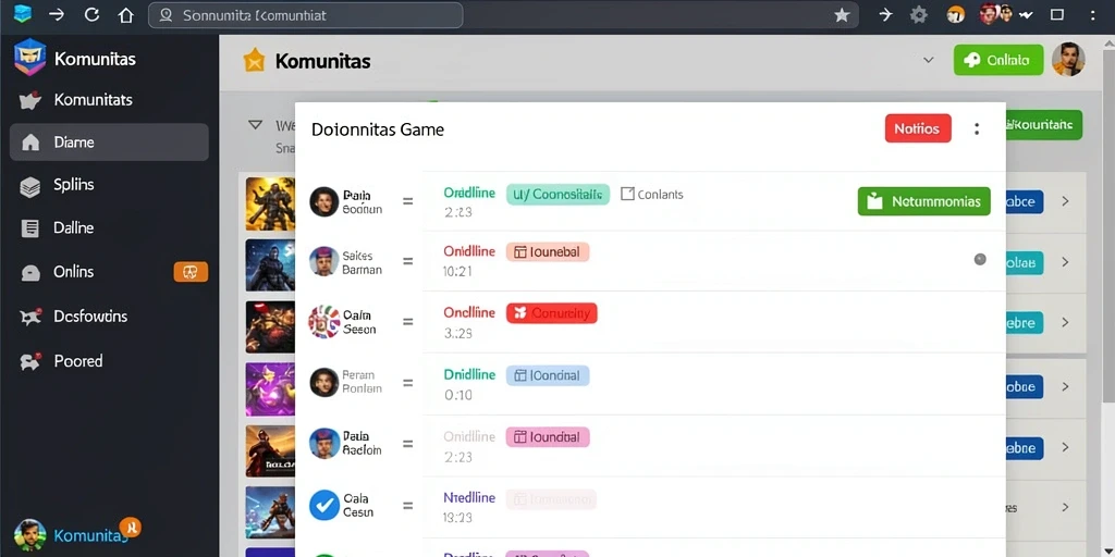 Fitur multiplayer yang memungkinkan interaksi dengan pemain lain.