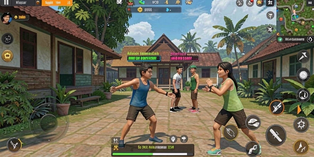 Screenshot komunitas tempat pemain berkumpul.