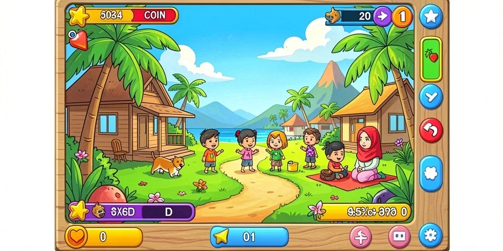 Screenshot memperlihatkan grafis menakjubkan dari pemandangan game.